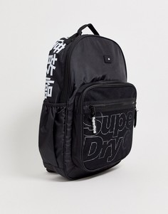 Черный рюкзак с большим логотипом Superdry - Черный