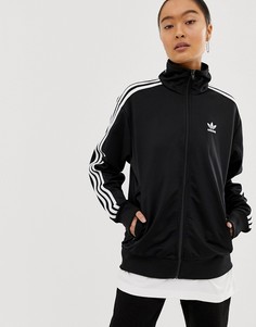 Черная куртка с тремя полосками adidas Originals Firebird - Черный