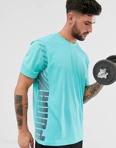 Голубая футболка с логотипом Puma Training collective - Синий