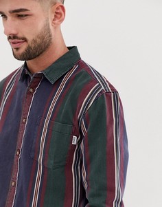 Рубашка в полоску темно-синего цвета Bershka - Темно-синий