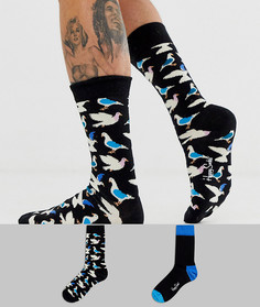 2 пары носков с принтом Happy Socks - Мульти