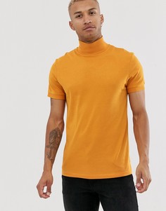 Коричневая водолазка в рубчик ASOS DESIGN - Коричневый