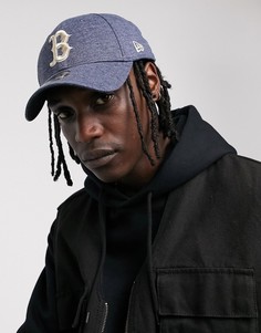 Темно-синяя кепка с регулируемым ремешком New Era 9Forty Jersey Essential Boston Red Sox - Темно-синий