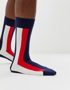 Темно-синие носки с полосками Tommy Hilfiger - Темно-синий