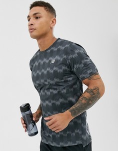 Серая футболка для бега с принтом accelerate New Balance - Серый