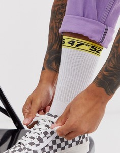 Спортивные носки с принтом ASOS DESIGN - Белый