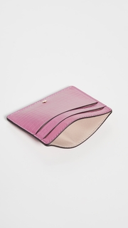 Kate Spade New York Sylvia Croc Embossed Card Holder