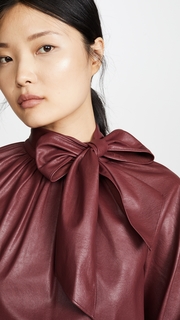 Rebecca Taylor Vegan Leather Top