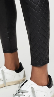 SPANX Quilted Faux Leather Leggings