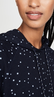 SUNDRY Stars Raw Edge Hoodie