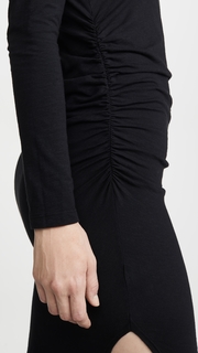 SUNDRY Long Sleeve Ruched Dress