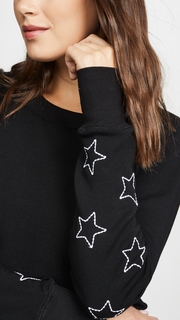 CHRLDR Stitched Stars High Slit Sweatshirt