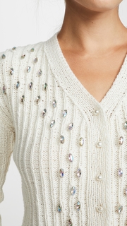 Michaela Buerger Hand Knit Crystal Cashmere Cardigan