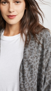 SUNDRY Leopard Print Cardigan