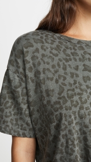 SUNDRY Leopard Boxy Tee