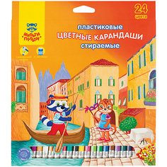 Цветные карандаши Мульти-Пульти "Енот в Венеции", 24 цвета