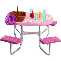 Набор мебели для кукол Barbie "Отдых на природе" Стол для пикника Mattel