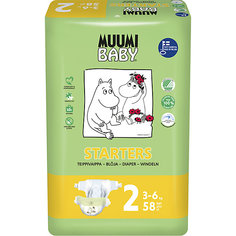 Подгузники Muumi Mini 3-6 кг, 58 штук