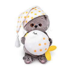 Мягкая игрушка Budi Basa Басик BABY с подушкой - рыбкой, 20 см