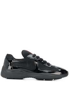 Prada кроссовки с сетчатыми вставками