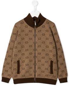 Gucci Kids куртка-бомбер с декором GG