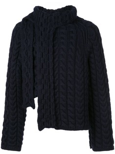 Lanvin фактурный джемпер асимметричного кроя