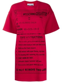 Moschino платье-футболка с принтом