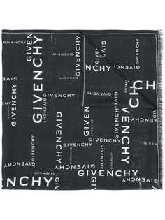 Givenchy шарф с бахромой