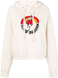 Re/Done Love Struck print hoodie