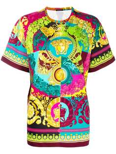 Versace футболка с принтом Technicolor Baroque