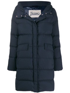 Herno стеганое пальто с капюшоном