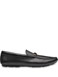 Prada лоферы с логотипом