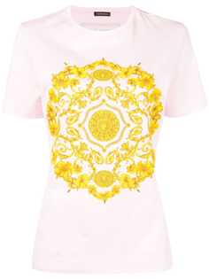 Versace футболка с принтом Gold Hibiscus