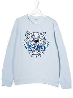 Kenzo Kids TEEN tiger embroidery sweatshirt