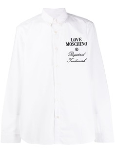 Love Moschino рубашка свободного кроя с логотипом