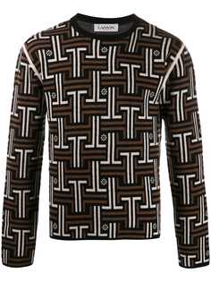Lanvin жаккардовый свитер JL