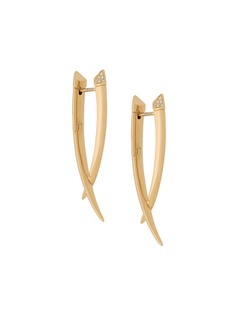 Shaun Leane Sabre diamond crossover earrings