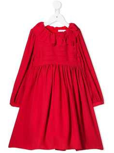 Patachou ruffled neck dress