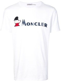 Moncler футболка с принтом