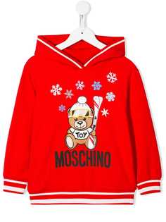 Moschino Kids bear logo hoodie