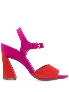 Salvatore Ferragamo босоножки на скульптурном каблуке