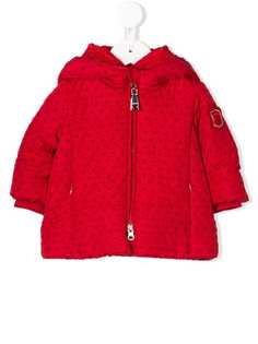 Monnalisa heart print hooded jacket