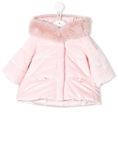 Monnalisa пуховик с искусственным мехом