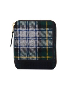 Comme Des Garçons Wallet клетчатый кошелек с круговой молнией