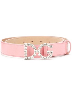 Dolce & Gabbana crystal logo belt