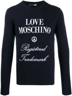 Love Moschino свитер с круглым вырезом и логотипом
