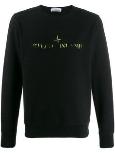 Stone Island толстовка с контрастным логотипом