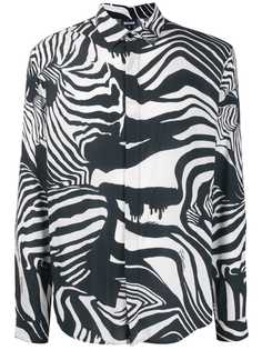 Just Cavalli рубашка с зебровым узором