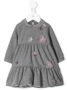 Il Gufo floral appliqué dress