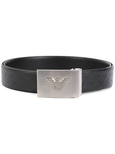 Emporio Armani ремень с бляшкой с логотипом